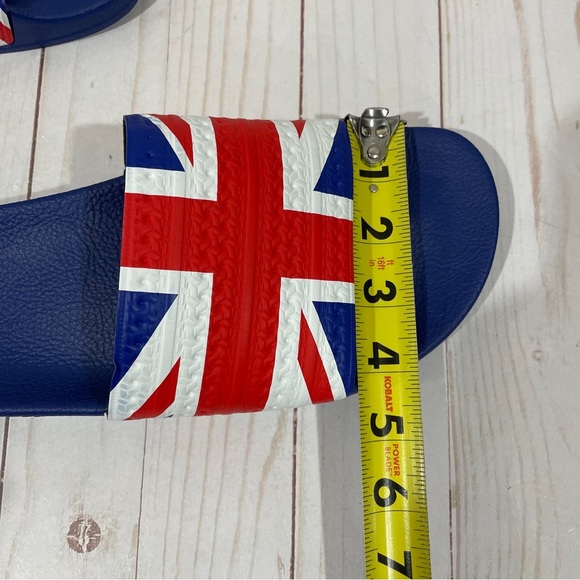 NWT Adidas Adilette Great Britain Slide Sandal Mens size 10 G55377 Blue White. - Picture 13 of 15